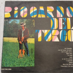 Riccardo del Turco disc vinyl lp muzica usoara slagare italiana pop EDE 0619 VG+