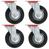 VidaXL Roți pivotante, 8 buc., 125 mm