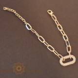 Cumpara ieftin Bratara placata cu aur roz Jaqueline - 18-24 cm, SaraTremo