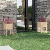 Cumpara ieftin Jardiniere de grădină, 2 buc., 40x40x70 cm, lemn masiv de pin