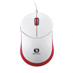 Mouse USB wired Serioux Rainbow 680 Rosu