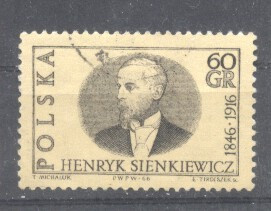 Poland 1966 Henryk Sienkiewicz, used AE.304 foto