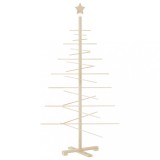 Cumpara ieftin Brad de Craciun din lemn decorativ, 150 cm, lemn de pin masiv