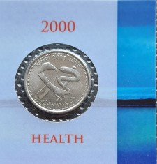 Canada 25 centi cents 2000 Health foto