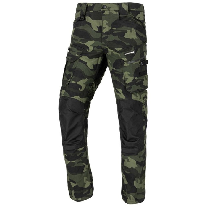 PANTALON INTERVENTIE INTARIT / CAMUFLAJ-VERDE - 2XL