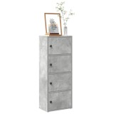 VidaXL Bibliotecă, gri beton, 40x24x102 cm, lemn prelucrat 860376