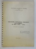 EMIGRAREA POPULATIEI EVREIESTI DIN ROMANIA IN ANII 1940 - 1944 , CULEGERE DE DOCUMENTE *EXEMPLAR DACTILOGRAFIAT