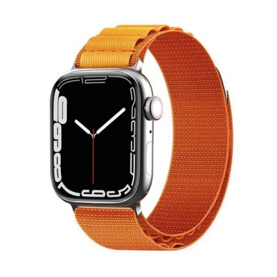 Curea pentru Apple Watch 1/2/3/4/5/6/7/8/9/SE/SE 2 (38/40/41mm) - Techsuit Watchband (W037) - Orange foto