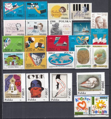 POLONIA 1992 LOT MULTIPLE SERII MNH foto