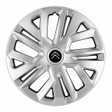 Set 4 Capace Roti 16 inchi (R16) Raven Gri, Compatibile Cu Citroen