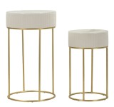 Mauro Ferretti Set De 2 Masute Inalte Cm &Oslash; 50X90-40X68 | Aosom Romania