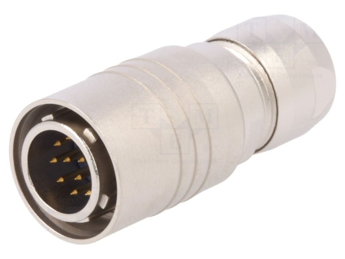Conector circular HR10 push-pull mufă aurită 12 pini