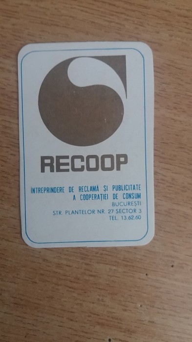 C9 17 - 1972 - Calendar de buzunar - reclama cooperatia de consum