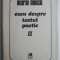 Eseu despre textul poetic II &ndash; Marin Mincu