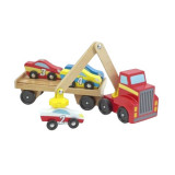 Transportor de masini cu elevator magnetic Melissa and Doug, Melissa &amp; Doug