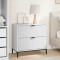 vidaXL Noptieră cu sertar Alb 63.5 x 36 x 61 cm Lemn compozit 883464