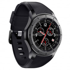 Smartwatch Telefon cu Android iUni DM368, AMOLED 1.39 inch, Wi-Fi, 3G, GPS, Bluetooth, Monitorizare Puls, Negru foto