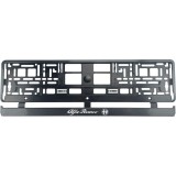 Set 2 bucati, suport numar inmatriculare Carbon, Alfa Romeo
