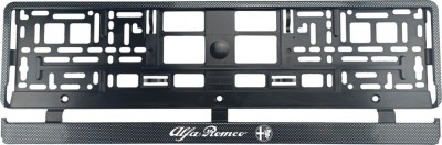 Set 2 bucati, suport numar inmatriculare Carbon, Alfa Romeo foto