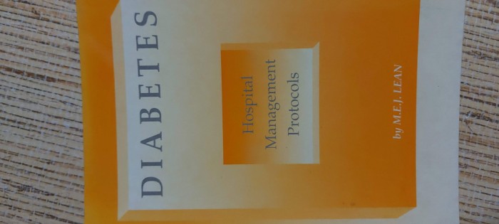 Diabets - Hospital Management Protocols - M.E.J. Lean