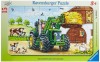 Puzzle tip rama tractor la ferma 15 piese, Ravensburger