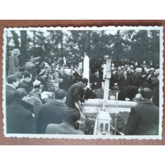 Fotografie, la inmormantarea generalului Virgil Badulescu, 1944