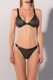 Set Lenjerie Sutien si Bikini, Material Datex, Negru, XL