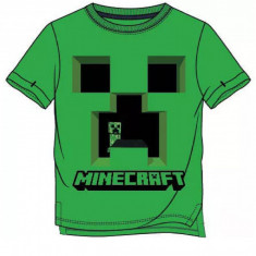 Tricou Minecraft ORIGINAL Creeper Inside LOGO, 9-10 ani + Bratara CADOU !!