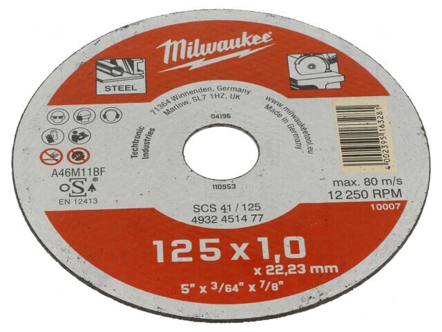 Disc de Tăiere 125mm x 1mm