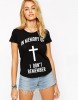 Tricou dama negru - In memory - S, THEICONIC