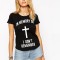 Tricou dama negru - In memory - L