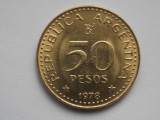 50 PESOS 1978 ARGENTINA-COMEMORATIVA, America Centrala si de Sud