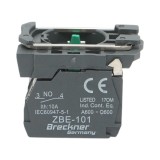 Bloc contact auxiliar 2NO 240V 10A TB5 Breckner Germany din plastic