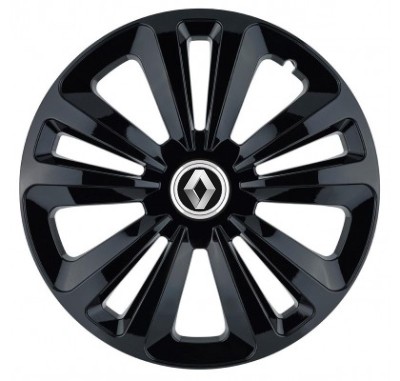 Set 4 Capace Roti, potrivite jantelor de R16, pentru Renault, model terra negru foto
