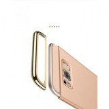 Husa Samsung Galaxy S8+ Luxury Gold + Folie Sticla, Protectie 3 in 1, Anti-soc, Anti-zgarieturi, MyStyle