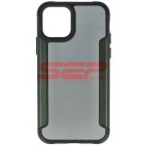 Husa iPhone 11 Pro, TPU+PC, Fibra Carbon, Verde