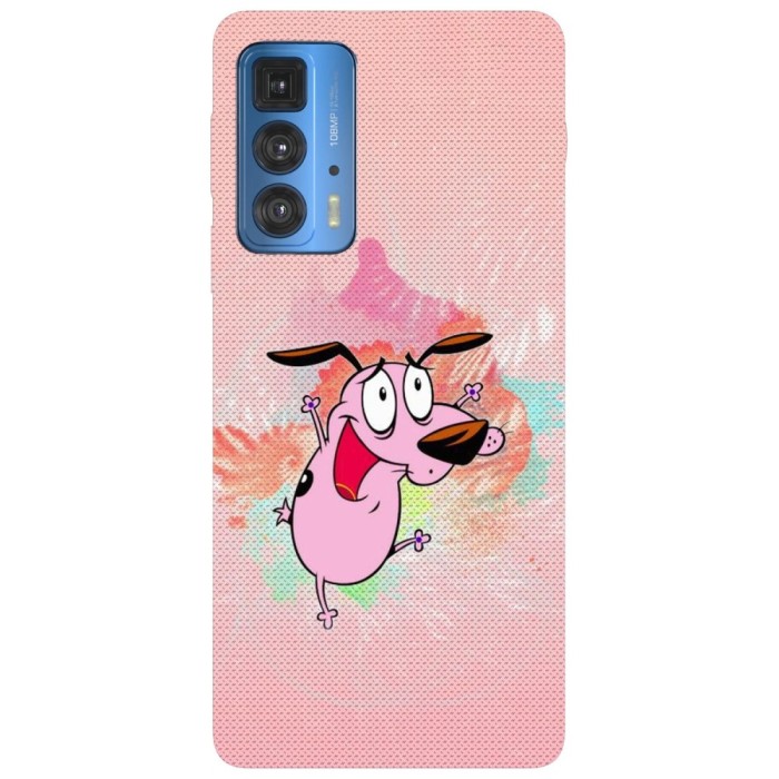 Husa compatibila cu Motorola Edge 20 Lite model Happy Courage the cowardly dog, Silicon, TPU, Viceversa