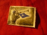 Timbru Somalia Italiana 1959 Posta Aeriana - Constitutia ,val.1,5s stampilat