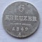 Austria 6 kreuzer 1849 A argint Joseph l