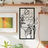 Cumpara ieftin Tablou metalic Butterfly Negru 35.5x60 cm