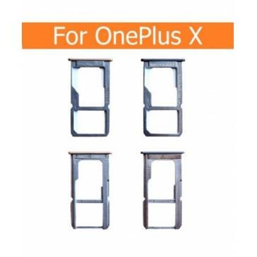 Suport SIM si card OnePlus X Auriu Service Pack foto