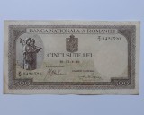 500 lei 1940 filigran orizontal