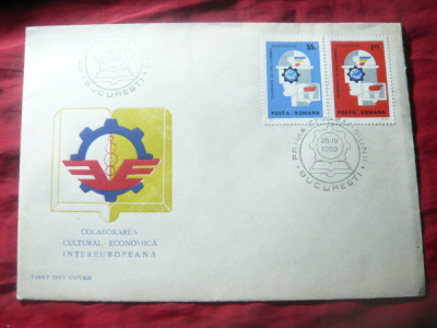 Plic FDC -Colaborarea Cultural-Economica Intereuropeana 1969 Romania foto