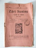 Zari Senine, Revista de cultura 1925, anul I nr 1, Bistrita