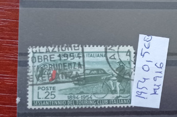 TS21 - Timbre serie Italia 1954 Mi916