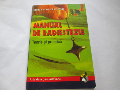 MANUAL DE RADIESTEZIE - RENE LACROIX A L&amp;#039;HENRI foto