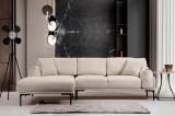 Cumpara ieftin Colțar Leo Crem 255x150x65 cm