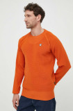 Cumpara ieftin G-Star Raw pulover barbati, culoarea portocaliu