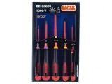 Kit 5 Surubelnite Izolate 1kV BAHCO ERGO Pozidriv/Plata - Set Profesional VDE