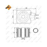 Radiator ulei motor, Termoflot Nrf 31306